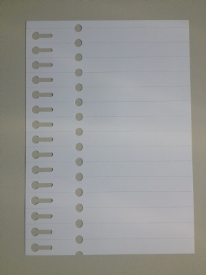 Labels with slit